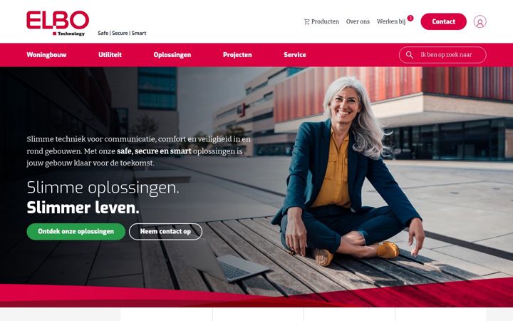 Screenshot of elbotechnology.nl