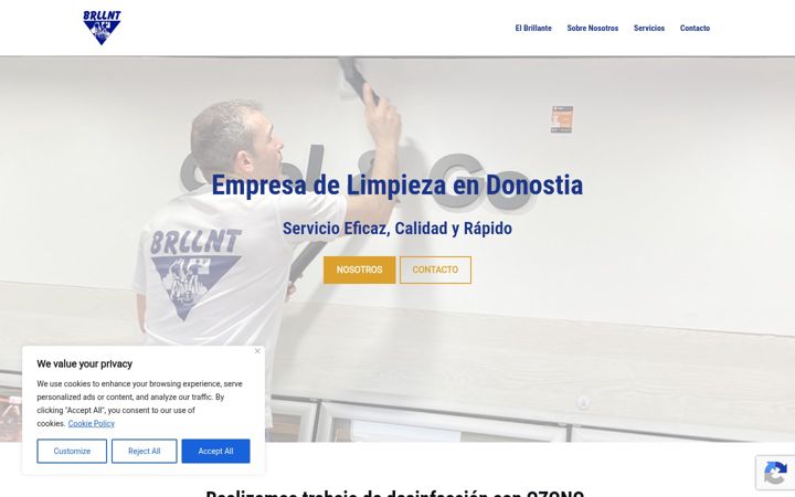 Kuvakaappaus sivustosta elbrillante.es