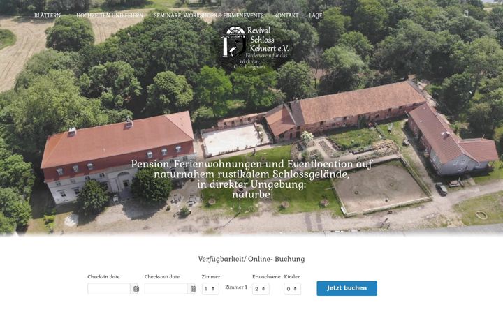 Screenshot van elbschloss-kehnert.de