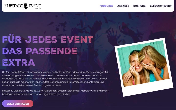 Screenshot van elbstadt-verleih.de