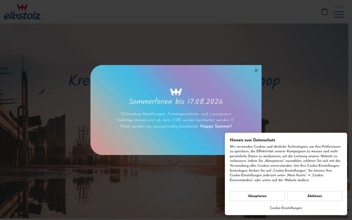 Screenshot van elbstolz.de