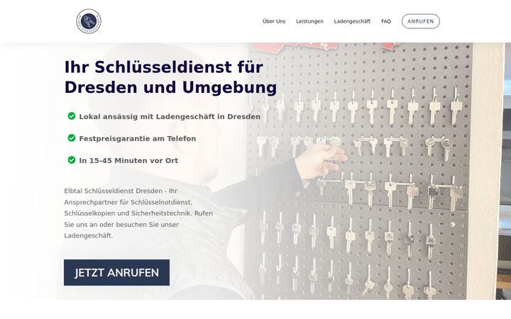 Screenshot van elbtal-schluesseldienst.de