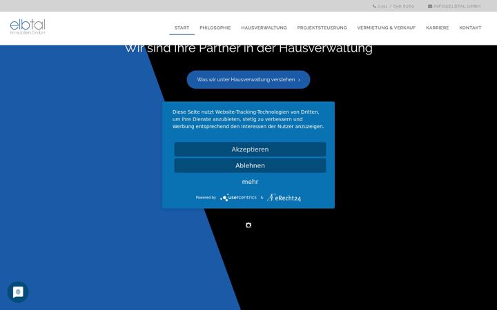 Screenshot of elbtalimmobilien.de