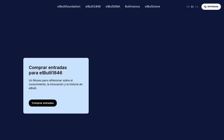 Screenshot of elbullifoundation.com