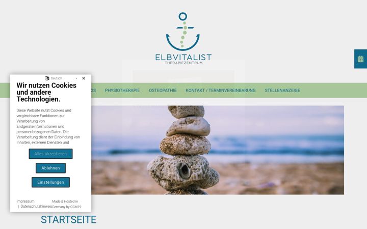 Screenshot of elbvitalist.de