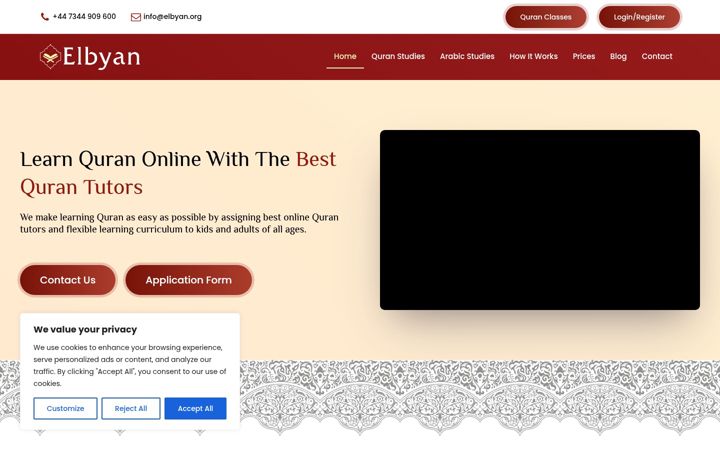Ekrānuzņēmums no elbyan.co.uk