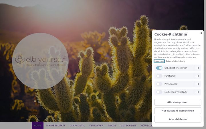 Screenshot of elbyourself.com