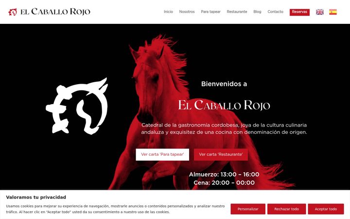 Screenshot of elcaballorojo.com