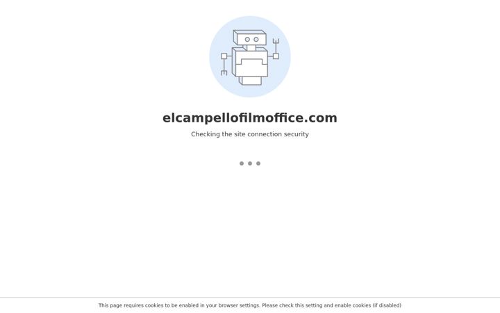 Screenshot of elcampellofilmoffice.com