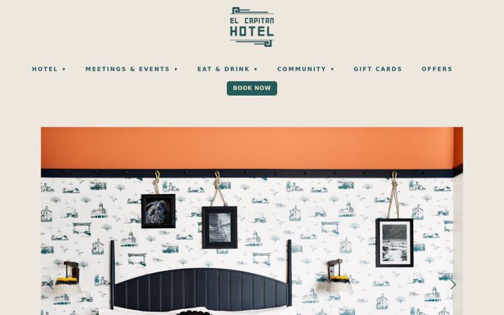 Screenshot of elcapitanhotelmerced.com