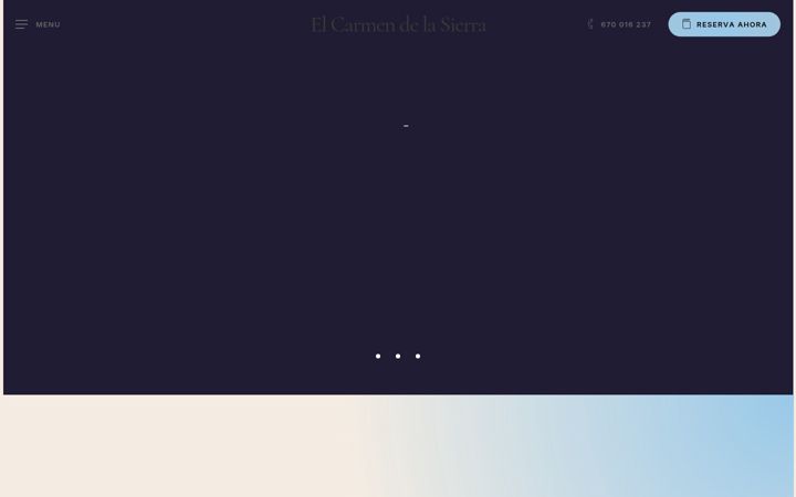 Posnetek zaslona elcarmendelasierra.es