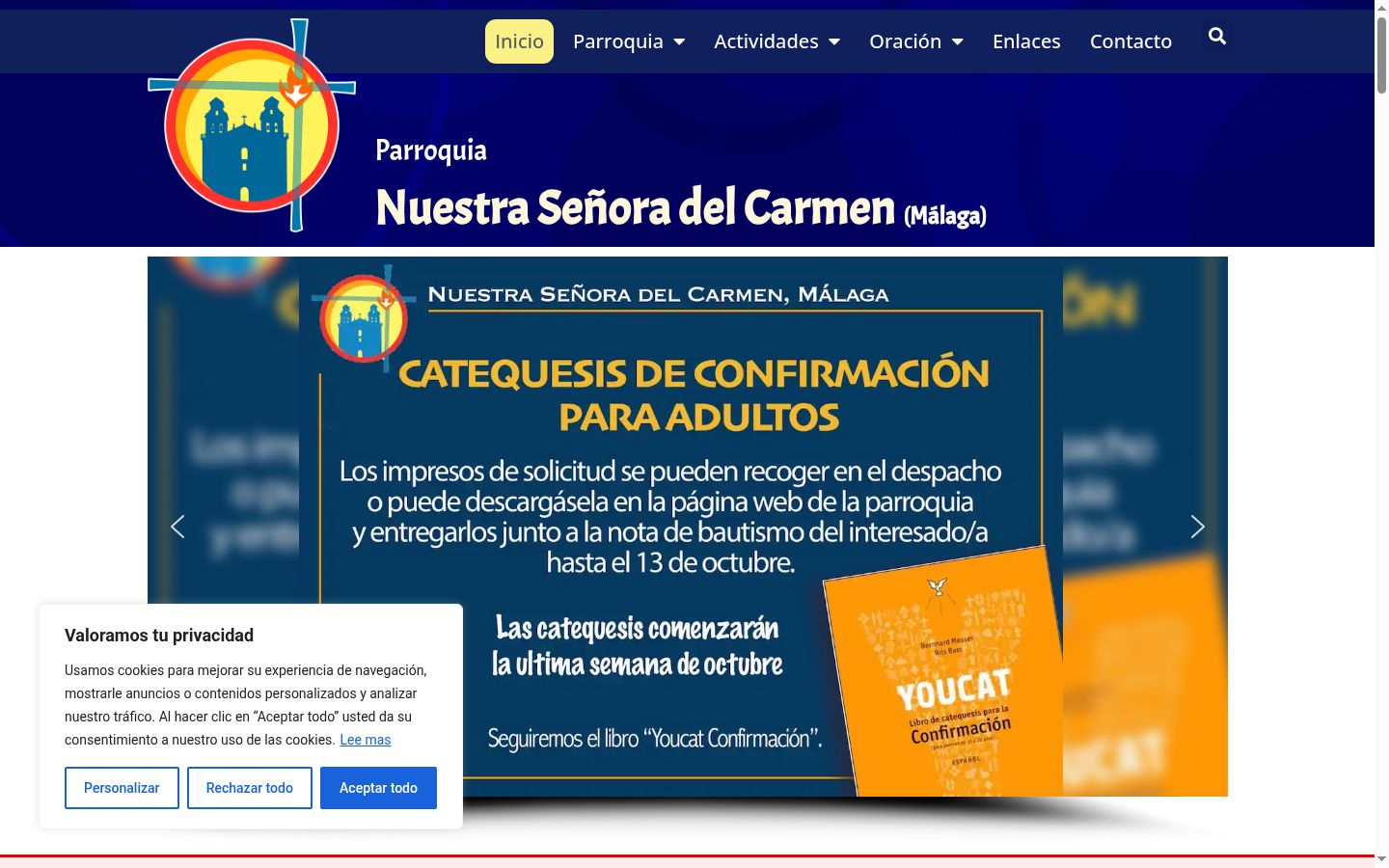 Screenshot tal-banner tal-kunsens muri qabel kwalunkwe interazzjoni