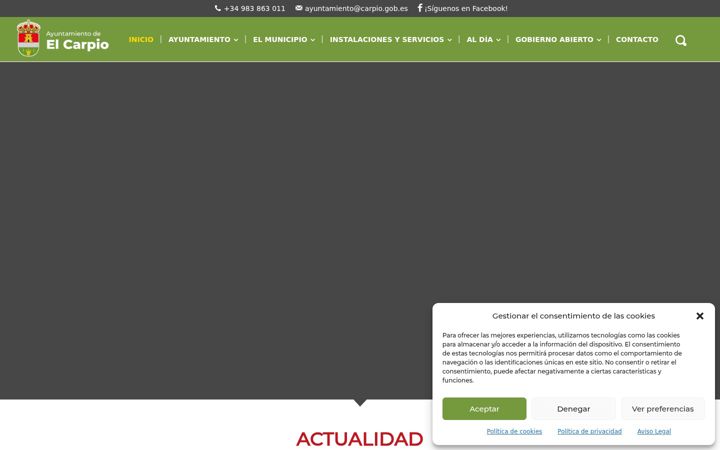 Posnetek zaslona elcarpiovalladolid.es