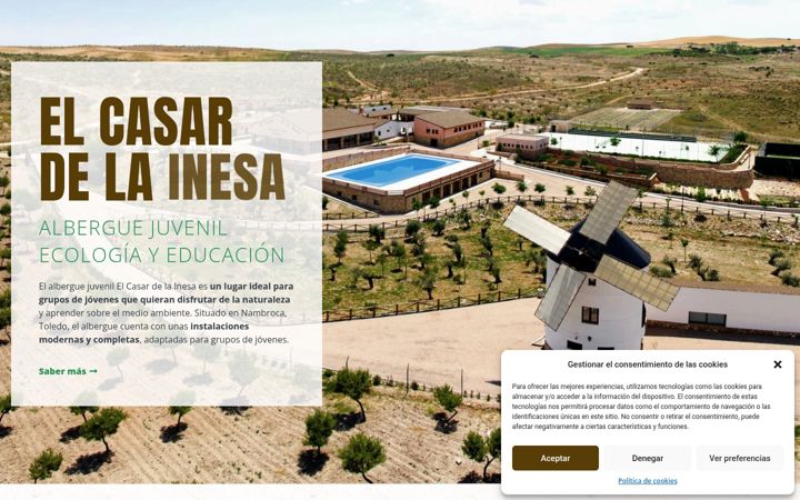 Screenshot of elcasardelainesa.com