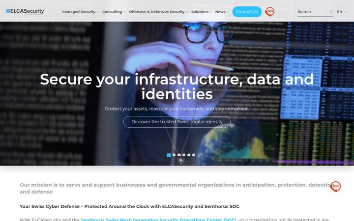 Screenshot of elcasecurity.ch