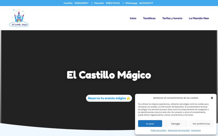 Posnetek zaslona elcastillomagico.es