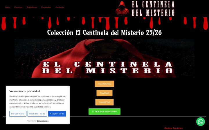 Screenshot of elcentineladelmisterio.com