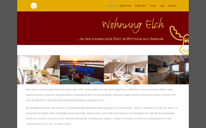 Skærmbillede af elch-amrum.de