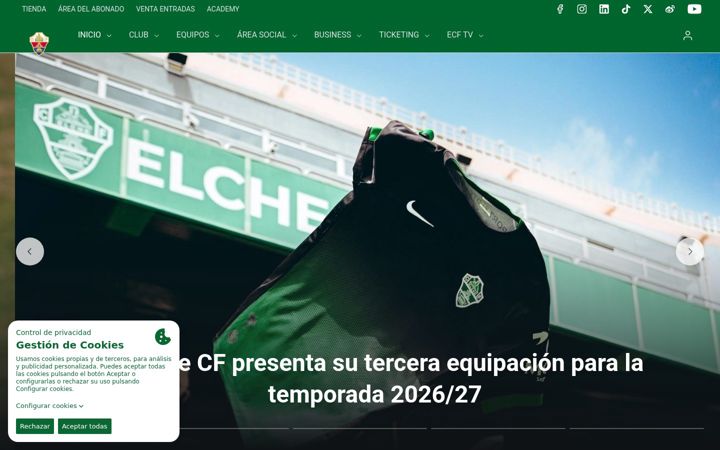 Screenshot of elchecf.es