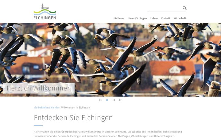Skærmbillede af elchingen.de