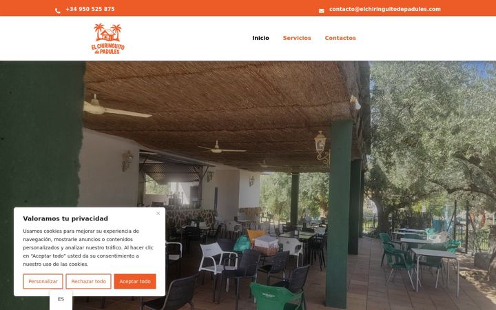 Screenshot of elchiringuitodepadules.com