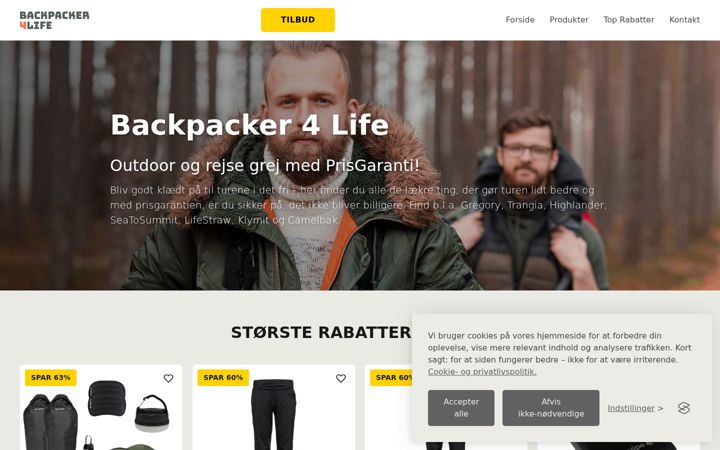 Screenshot von elciga.dk