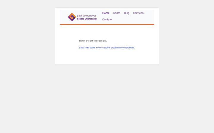 Screenshot stránky elciodamaceno.com.br