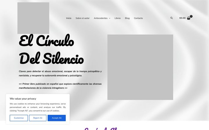 Screenshot of elcirculodelsilencio.com