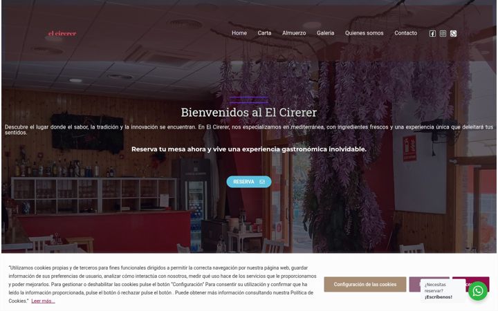 Screenshot of elcirerer.com