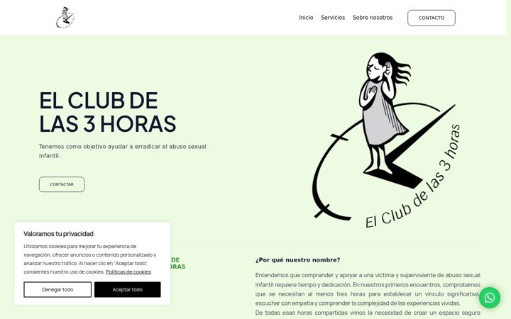 Screenshot of elclubdelas3horas.com