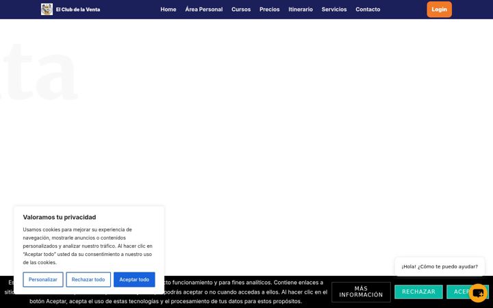Captura de pantalla de elclubdelaventa.es