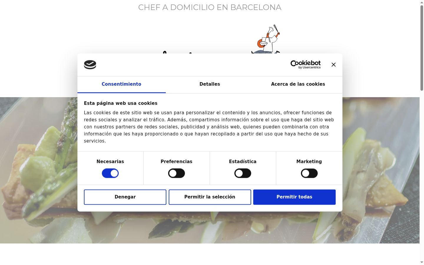 Screenshot tal-banner tal-kunsens muri qabel kwalunkwe interazzjoni