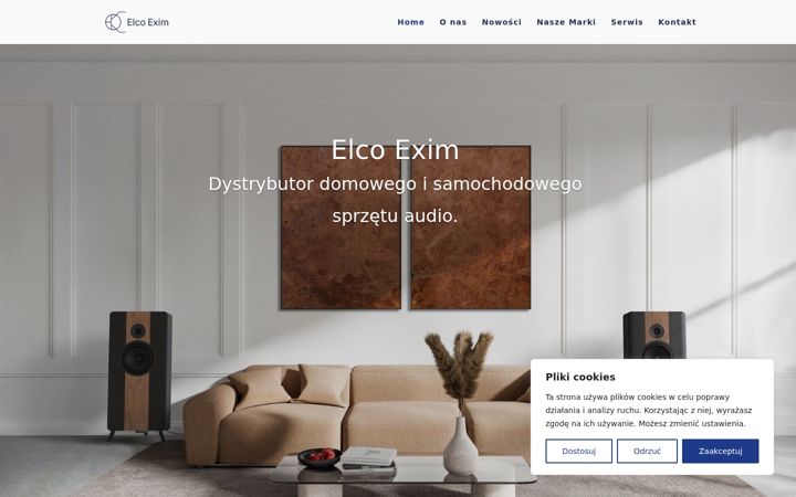 Ekraanipilt saidist elcoexim.com.pl