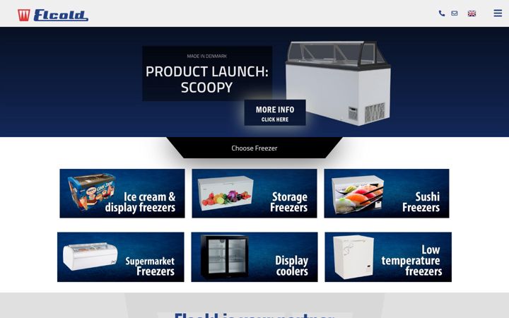 Screenshot of elcold.com