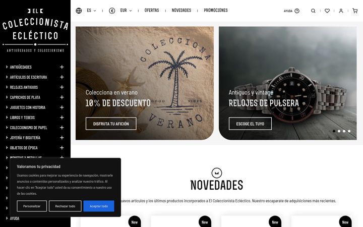 Screenshot of elcoleccionistaeclectico.com