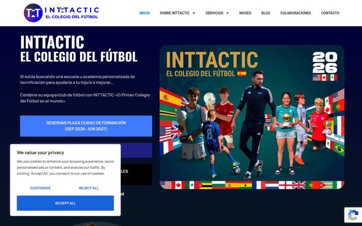 Screenshot of elcolegiodelfutbol.com