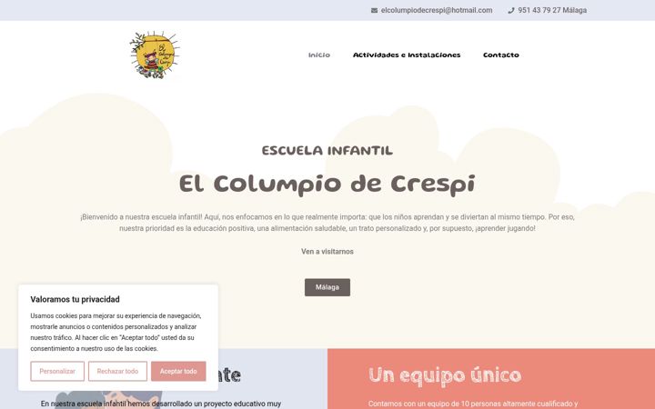 Screenshot of elcolumpiodecrespi.es