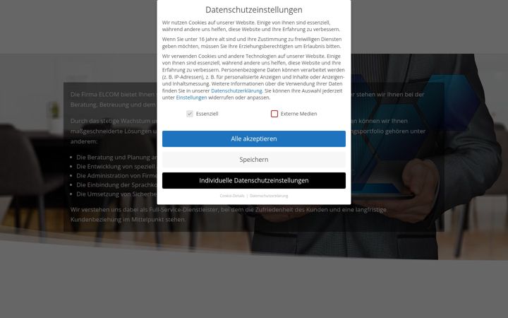Screenshot of elcom.net