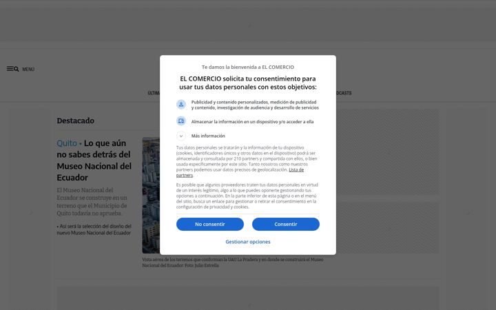 Zrzut ekranu elcomercio.com