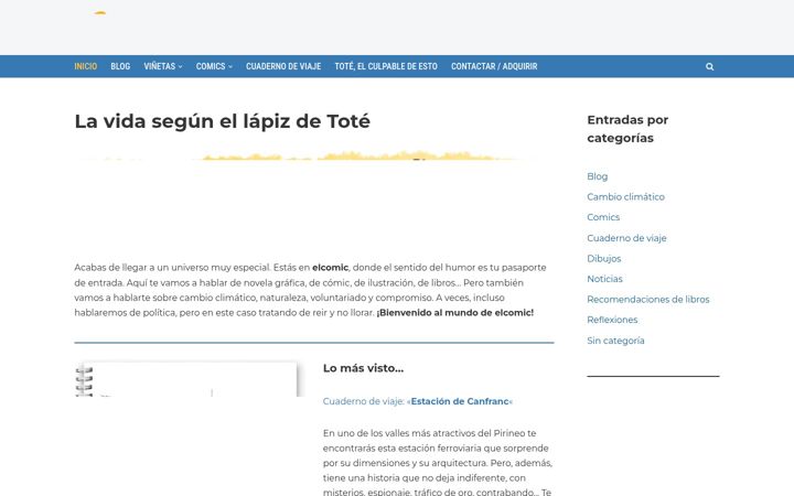 Screenshot of elcomic.es