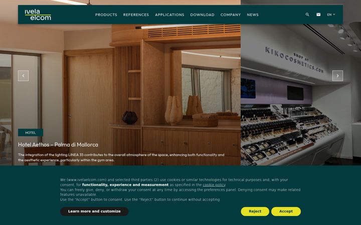 Screenshot of elcomledcomponents.com