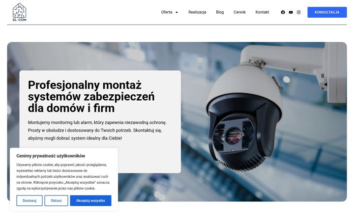 Ekraanipilt saidist elcompany.pl