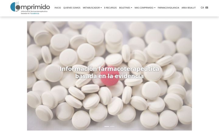 Screenshot of elcomprimido.com