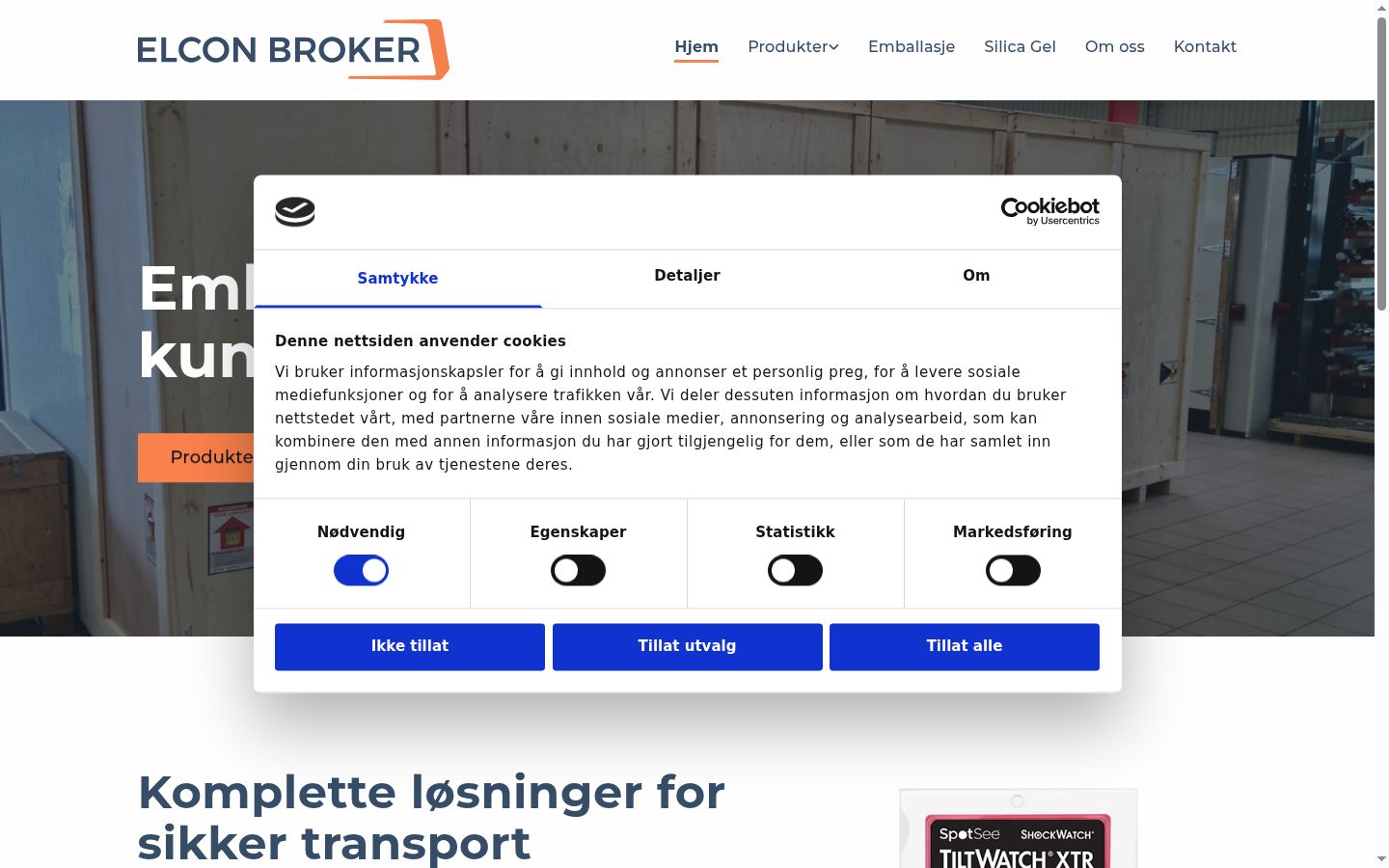 Screenshot des Einwilligungsbanners vor jeglicher Interaktion