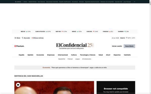 Screenshot of elconfidencial.com