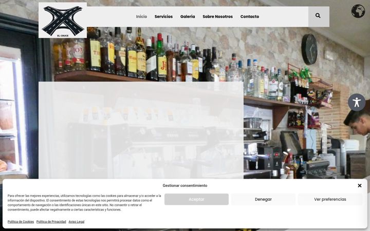 Screenshot of elcruce-restaurante.com