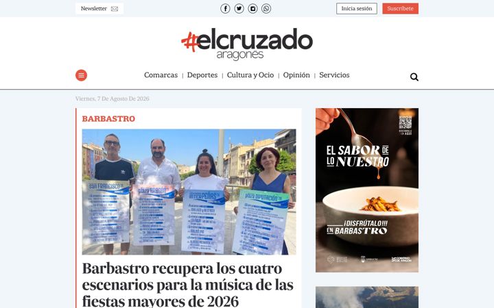 Captura de pantalla de elcruzado.es