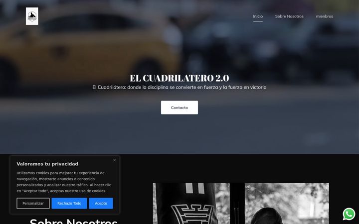 Captura de pantalla de elcuadrilatero2.es