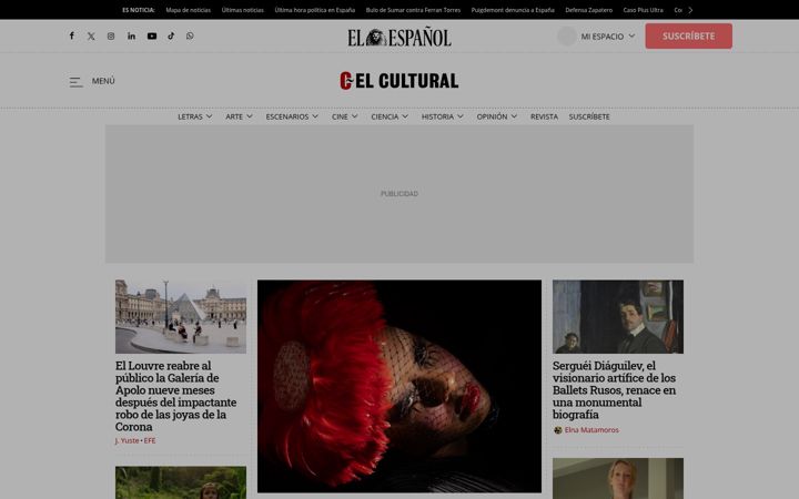 Screenshot of elcultural.com
