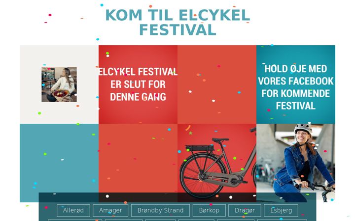 Screenshot von elcykelfestival.dk